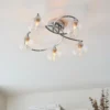 Tatton 5 Light Semi Flush Ceiling Light - Chrome 1 Tatton 5 Light Semi Flush Ceiling Light - Chrome -Chic Lighting Store 13645374 1674942855211607