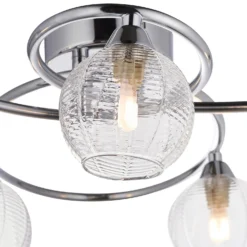 Tatton 5 Light Semi Flush Ceiling Light - Chrome -Chic Lighting Store 13645374 1684942855410888