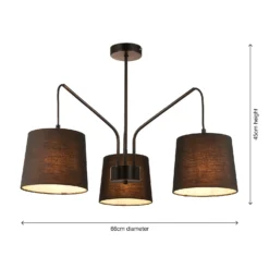 Wilson Pendant Light - Black -Chic Lighting Store 13645380 9104942861137354