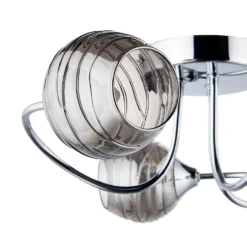 Marple 3 Light Semi Flush Ceiling Light - Chrome & Smoke 12 Marple 3 Light Semi Flush Ceiling Light - Chrome & Smoke -Chic Lighting Store 13645383 2104956789753210