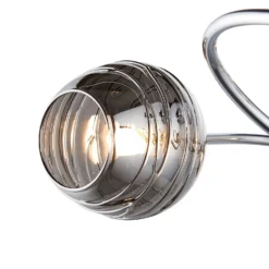 Marple 5 Light Semi Flush Ceiling Light - Chrome & Smoke -Chic Lighting Store 13645384 9064956789727140