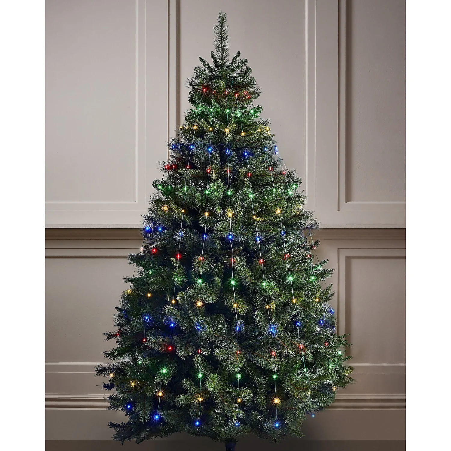 200 Multicoloured Dew Drop LED Christmas Tree Net Light (10 Strands) - Colour Changing 4 200 Multicoloured Dew Drop LED Christmas Tree Net Light (10 Strands) - Colour Changing - Image 2