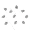 10 Silver Glitter Pinecone Christmas String Light (Battery Operated) 1 10 Silver Glitter Pinecone Christmas String Light (Battery Operated) -Chic Lighting Store 13698356 7734984583859054