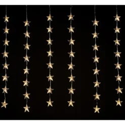48 Acrylic Star LED Christmas Window Curtain Lights - Warm White 5 48 Acrylic Star LED Christmas Window Curtain Lights - Warm White -Chic Lighting Store 13721418 1884982489568576