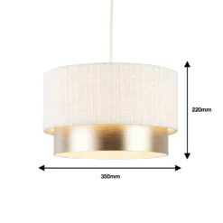 Amelie Two Tier Easy-Fit Light Shade - Champagne 9 Amelie Two Tier Easy-Fit Light Shade - Champagne -Chic Lighting Store 13764010 1894984012419321