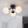 Pulsa Bathroom Semi Flush Light - 3lt Black 2 Pulsa Bathroom Semi Flush Light - 3lt Black -Chic Lighting Store 13794229 2084957105262235