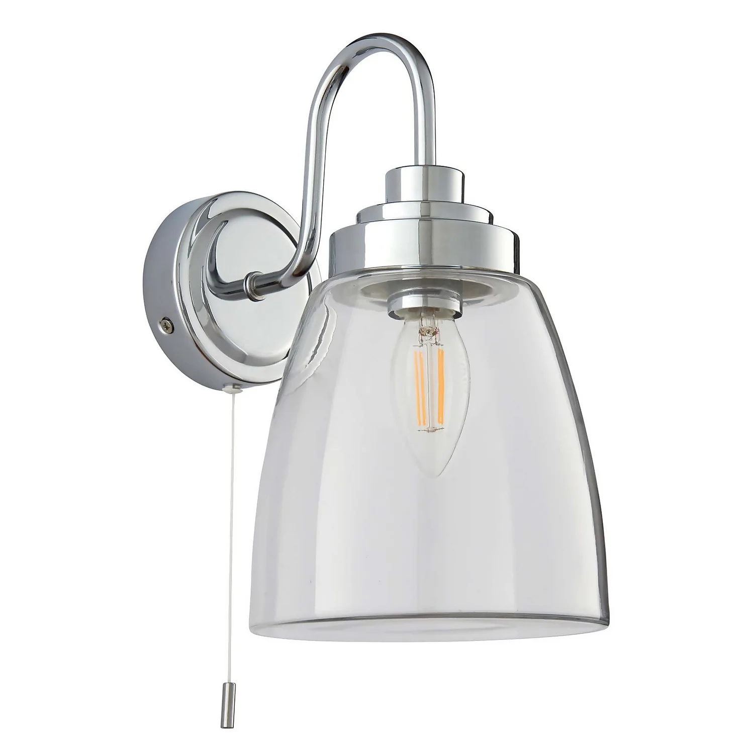 Ashbury Bathroom Wall Light - Chrome 4 Ashbury Bathroom Wall Light - Chrome - Image 2