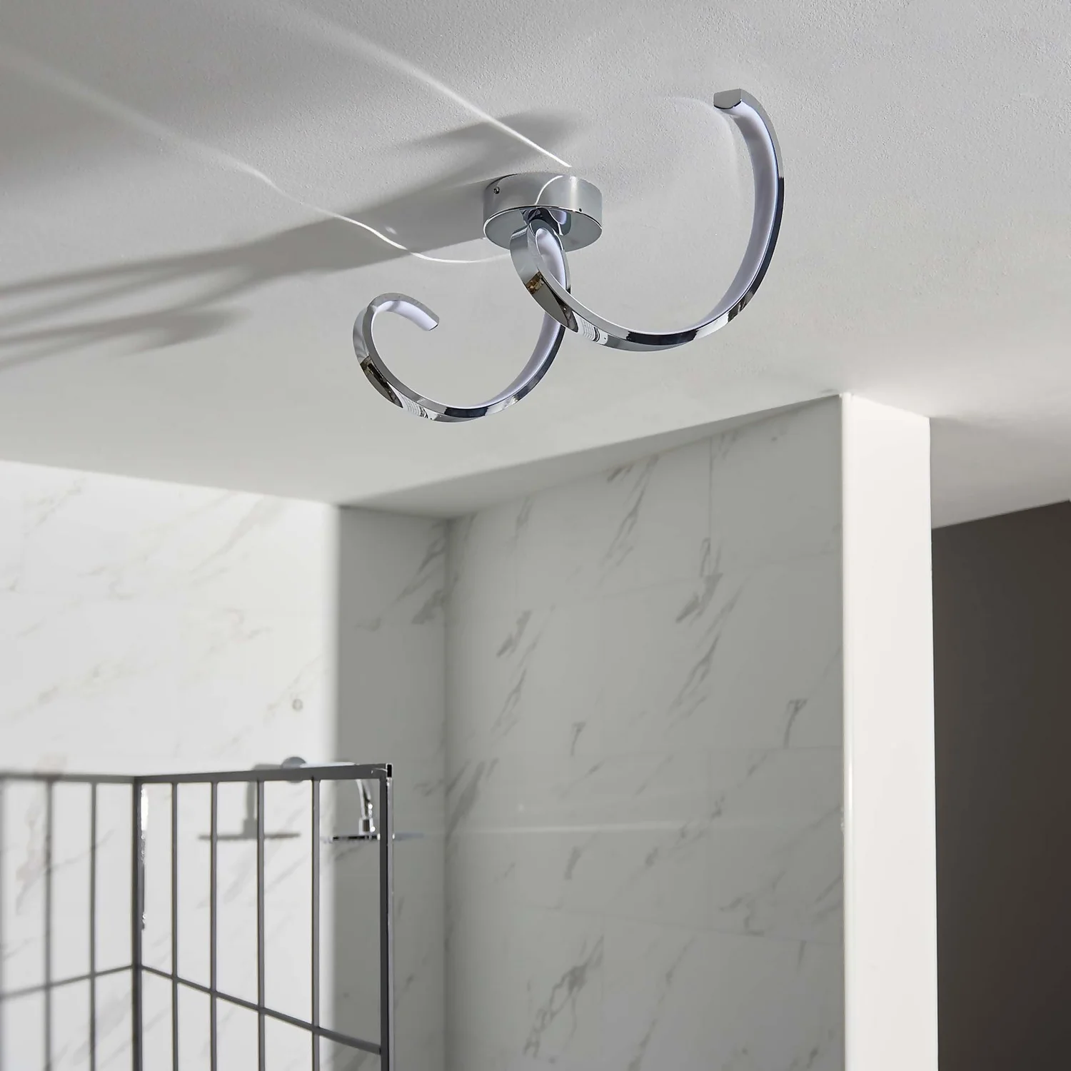 Astral Bathroom Semi Flush Light - Chrome 7 Astral Bathroom Semi Flush Light - Chrome - Image 5