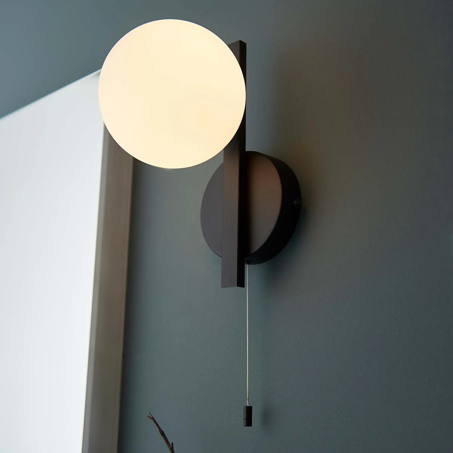 Hawkhill Bathroom Wall Light - Black 3 Hawkhill Bathroom Wall Light - Black