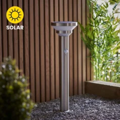 Halton 50cm Photocell & PIR Solar Outdoor Floor Light - Stainless Steel 11 Halton 50cm Photocell & PIR Solar Outdoor Floor Light - Stainless Steel -Chic Lighting Store 13794246 4704957104287253
