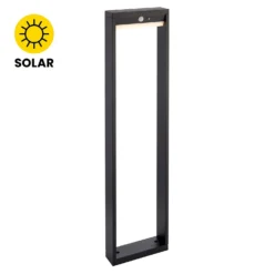 Dannah 80cm Photocell & PIR Solar Outdoor Floor Light - Black 11 Dannah 80cm Photocell & PIR Solar Outdoor Floor Light - Black -Chic Lighting Store 13794250 1464957104568479