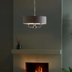 Highclere Pendant Light - 3lt Nickel 13 Highclere Pendant Light - 3lt Nickel -Chic Lighting Store 13794255 1374957104593070