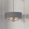 Highclere Pendant Light - 3lt Nickel 2 Highclere Pendant Light - 3lt Nickel -Chic Lighting Store 13794255 1954957104526632
