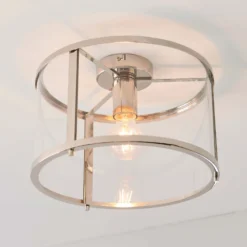Hopton Flush Light - Nickel