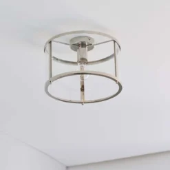 Hopton Flush Light - Nickel 14 Hopton Flush Light - Nickel -Chic Lighting Store 13794256 1994957105751154