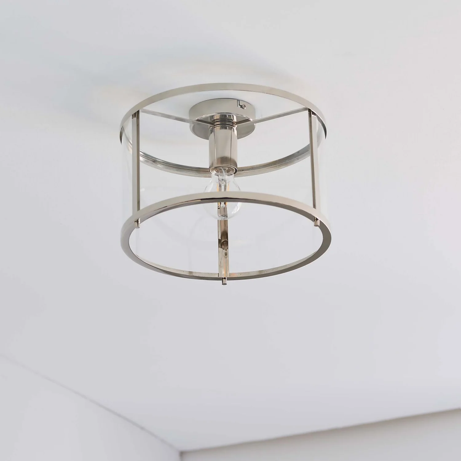 Hopton Flush Light - Nickel 7 Hopton Flush Light - Nickel - Image 5