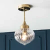 Addington Semi Flush Light - Brass 1 Addington Semi Flush Light - Brass -Chic Lighting Store 13794259 1874957103860155