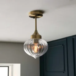Addington Semi Flush Light - Brass 14 Addington Semi Flush Light - Brass -Chic Lighting Store 13794259 1914957104207108