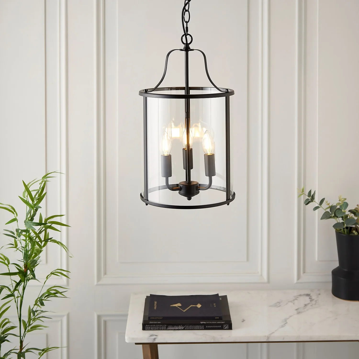 Chester 3 Light Pendant - Black 2 Chester 3 Light Pendant - Black