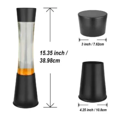 Black & Orange Tower Lava Lamp -Chic Lighting Store 13892605 4154998572571345