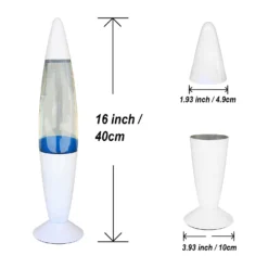 White & Blue Classic Lava Lamp 15 White & Blue Classic Lava Lamp -Chic Lighting Store 13892606 1944998573049095