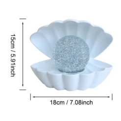 Colour Changing LED Glitter Shell Lamp 12 Colour Changing LED Glitter Shell Lamp -Chic Lighting Store 13892610 1914998572616498