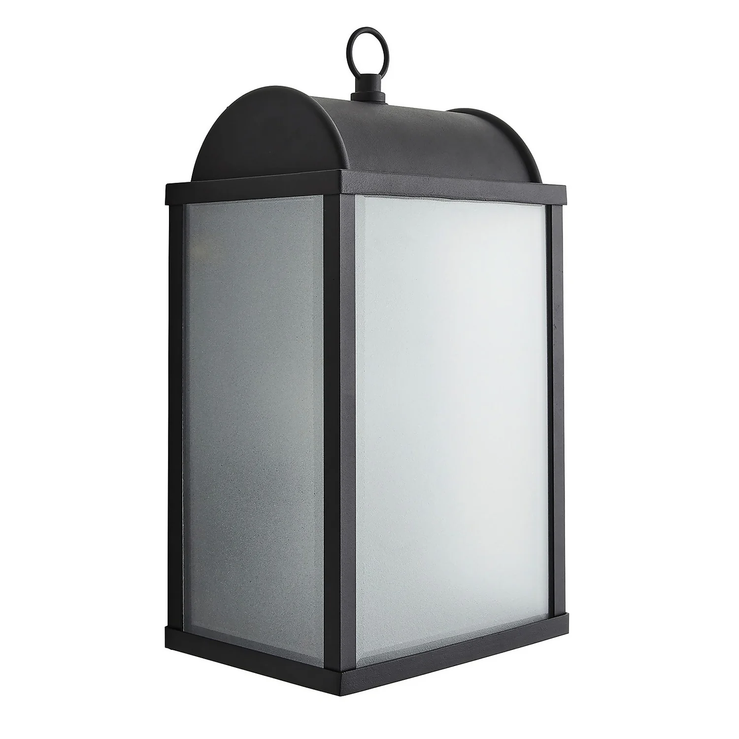 Charlotte E27 Outdoor Box Lantern With Frosted Glass - Black 5 Charlotte E27 Outdoor Box Lantern With Frosted Glass - Black - Image 3