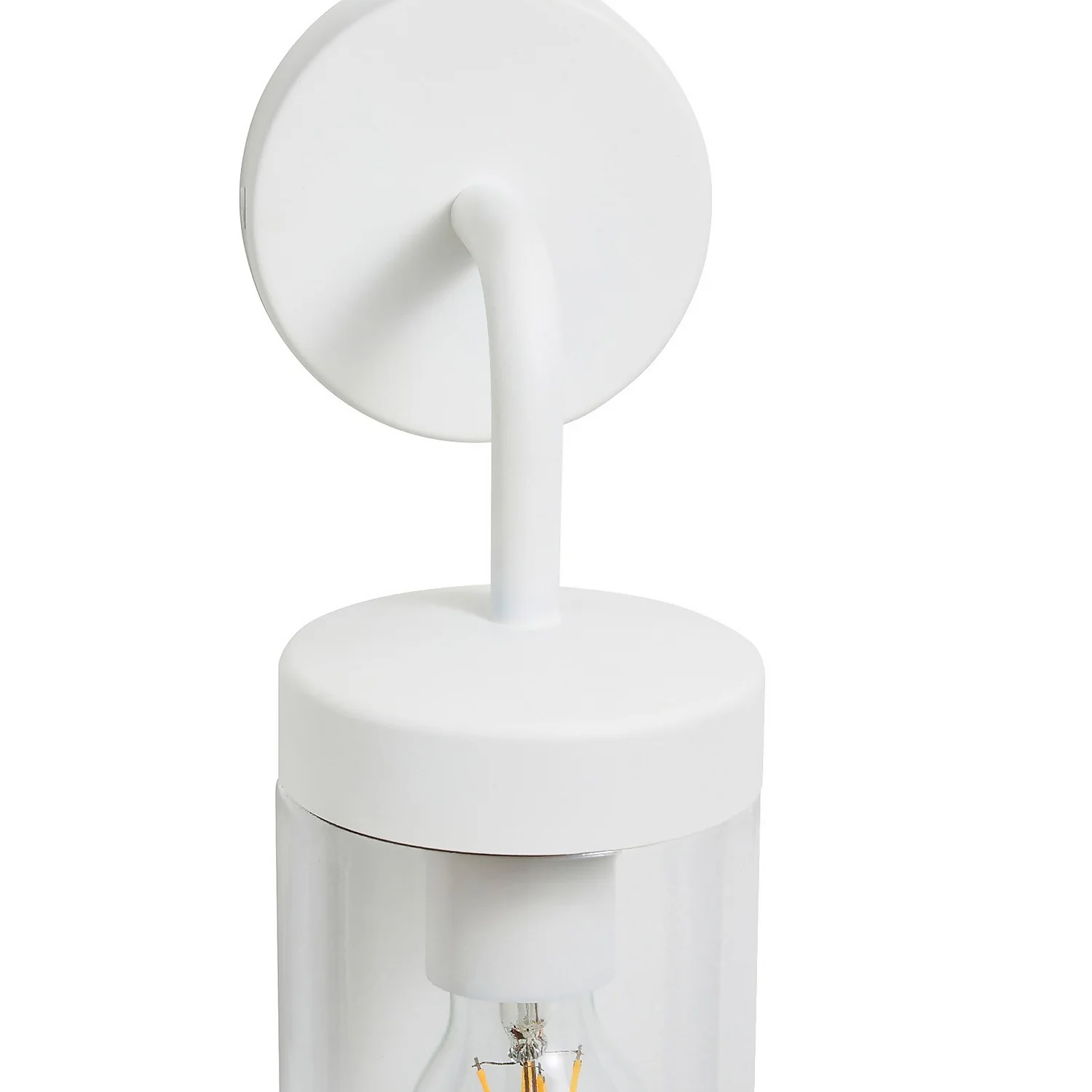 Kew Curved Arm E27 Outdoor Wall Light - Ivory 6 Kew Curved Arm E27 Outdoor Wall Light - Ivory - Image 4