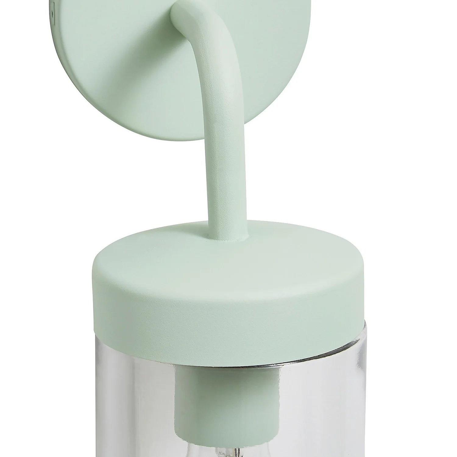Kew Curved Arm E27 Outdoor Wall Light - Mint 6 Kew Curved Arm E27 Outdoor Wall Light - Mint - Image 4