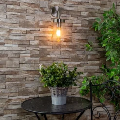 Kew Curved Arm E27 Outdoor Wall Light - Stainless Steel 11 Kew Curved Arm E27 Outdoor Wall Light - Stainless Steel -Chic Lighting Store 13924369 2304980107883078