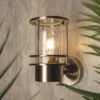 Leonis Miners Style Outdoor Wall Lantern - Stainless Steel 2 Leonis Miners Style Outdoor Wall Lantern - Stainless Steel -Chic Lighting Store 13924375 1804980107850051