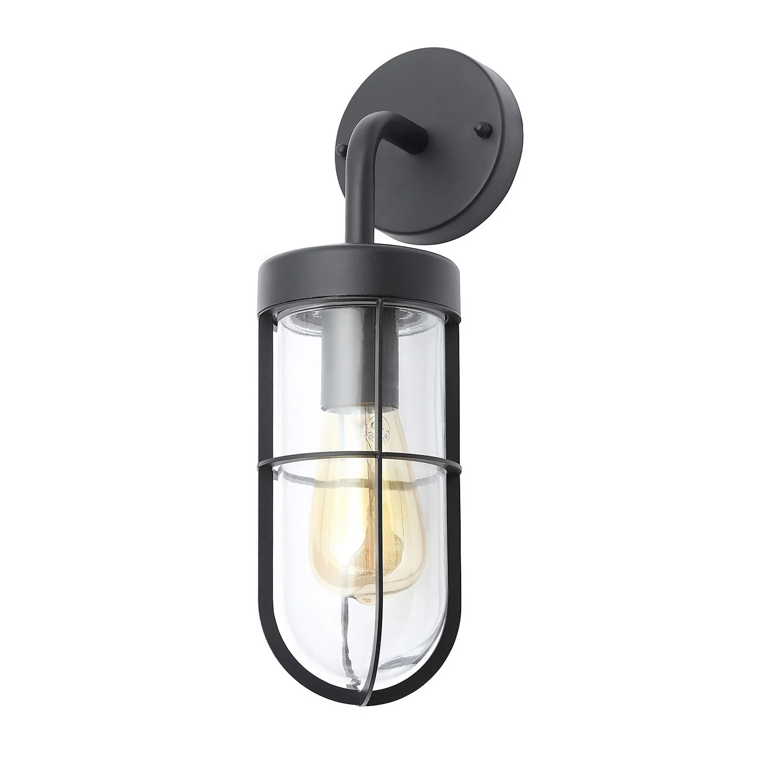 Woking Caged Outdoor Wall Light - Black 5 Woking Caged Outdoor Wall Light - Black - Image 3