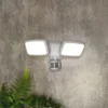 Lynn 2 Light LED Outdoor Floodlight With PIR Sensor (IP65) - White 2 Lynn 2 Light LED Outdoor Floodlight With PIR Sensor (IP65) - White -Chic Lighting Store 13924386 1864980108523938