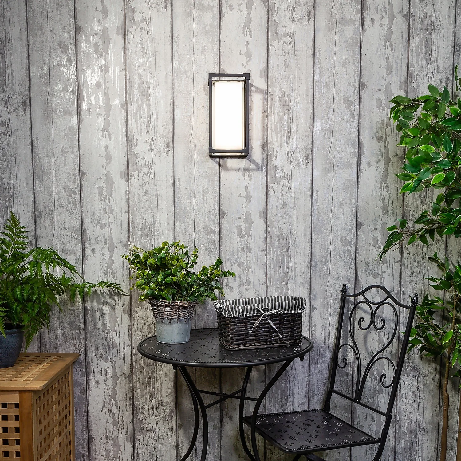 Pessac 18w LED Outdoor Box Lantern (IP54) - Black 3 Pessac 18w LED Outdoor Box Lantern (IP54) - Black