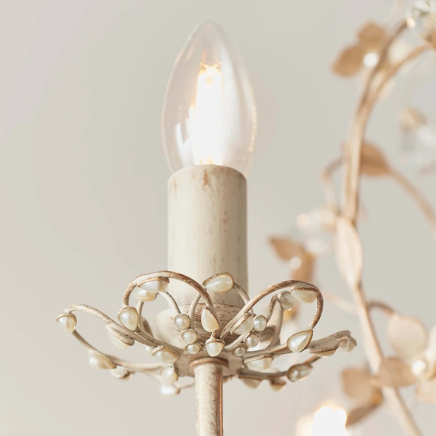 Isabel 3 Light Pendant Light - Cream 8 Isabel 3 Light Pendant Light - Cream - Image 6