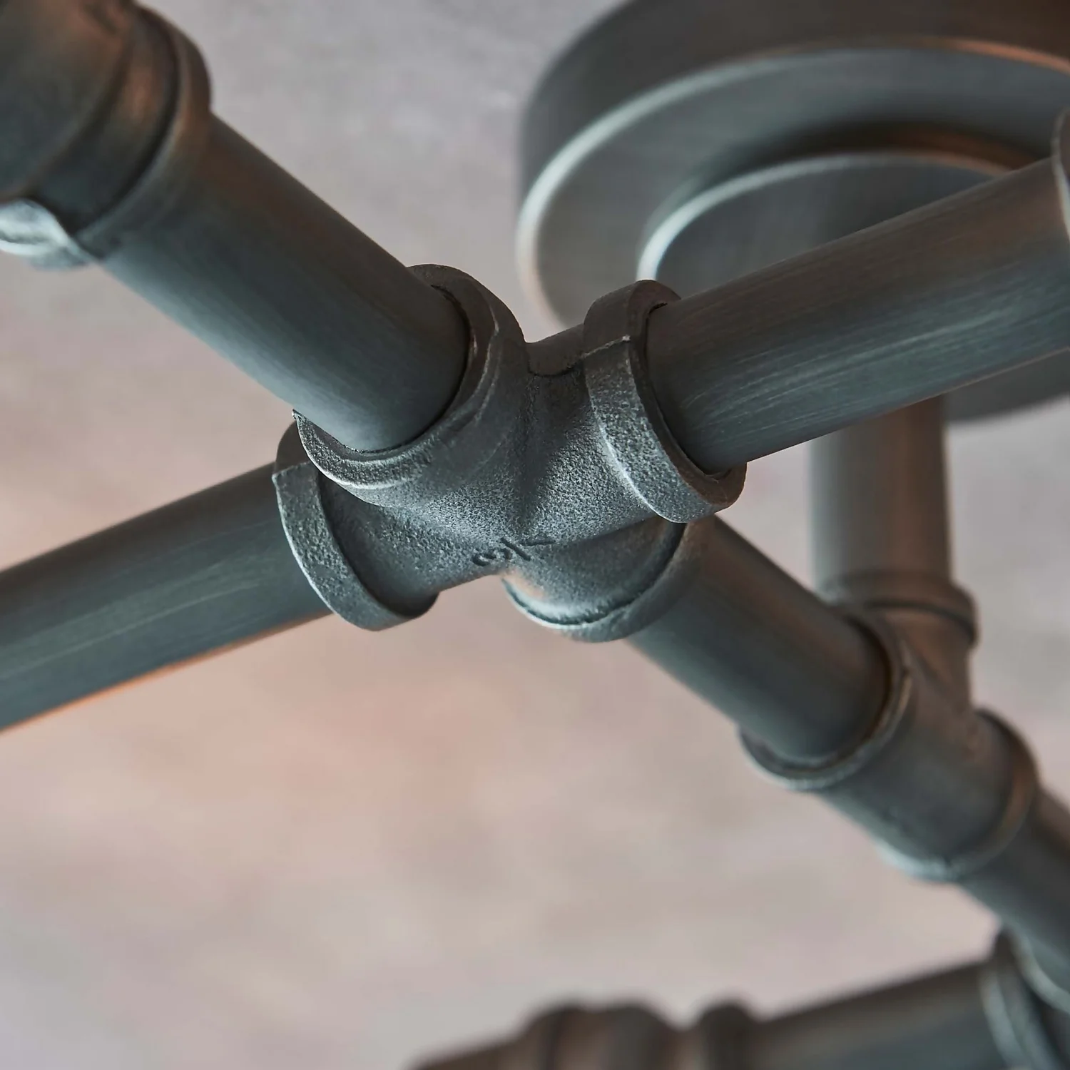 Gabe 6 Light Semi Flush Ceiling Light - Pewter 9 Gabe 6 Light Semi Flush Ceiling Light - Pewter - Image 7