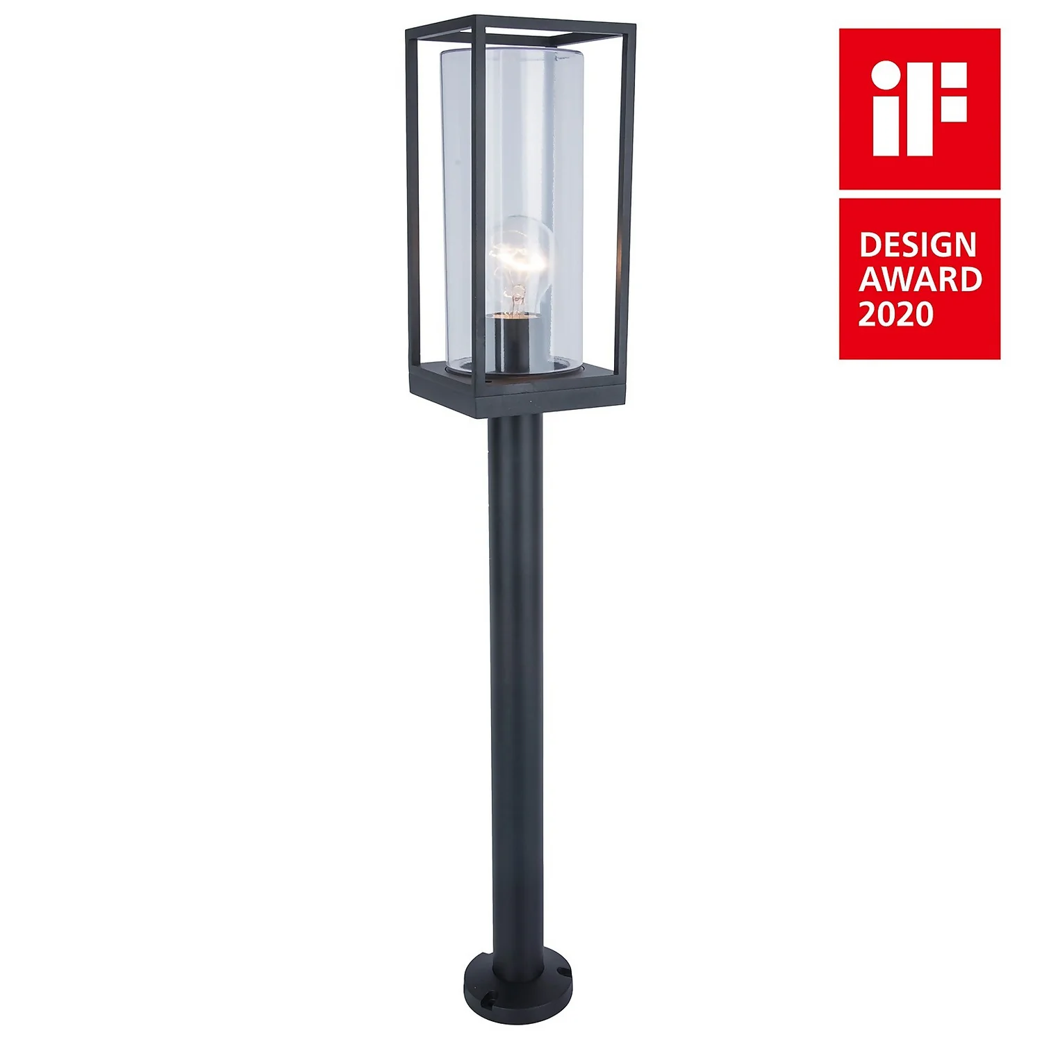 Lutec Flair E27 Outdoor Bollard Light - Black 4 Lutec Flair E27 Outdoor Bollard Light - Black - Image 2