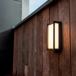 Lutec Qubo LED Rectangle Outdoor Wall Light - Anthracite -Chic Lighting Store 13950212 8694993052329725