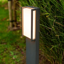 Lutec Qubo LED Outdoor Bollard Light - Anthracite 11 Lutec Qubo LED Outdoor Bollard Light - Anthracite -Chic Lighting Store 13950213 1864993071817686