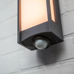 Lutec Qubo LED Outdoor Wall Light With PIR Motion Sensor - Anthracite 10 Lutec Qubo LED Outdoor Wall Light With PIR Motion Sensor - Anthracite -Chic Lighting Store 13950215 1054993052512797