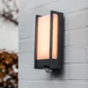 Lutec Qubo LED Outdoor Wall Light With PIR Motion Sensor - Anthracite 2 Lutec Qubo LED Outdoor Wall Light With PIR Motion Sensor - Anthracite -Chic Lighting Store 13950215 1894993052423604