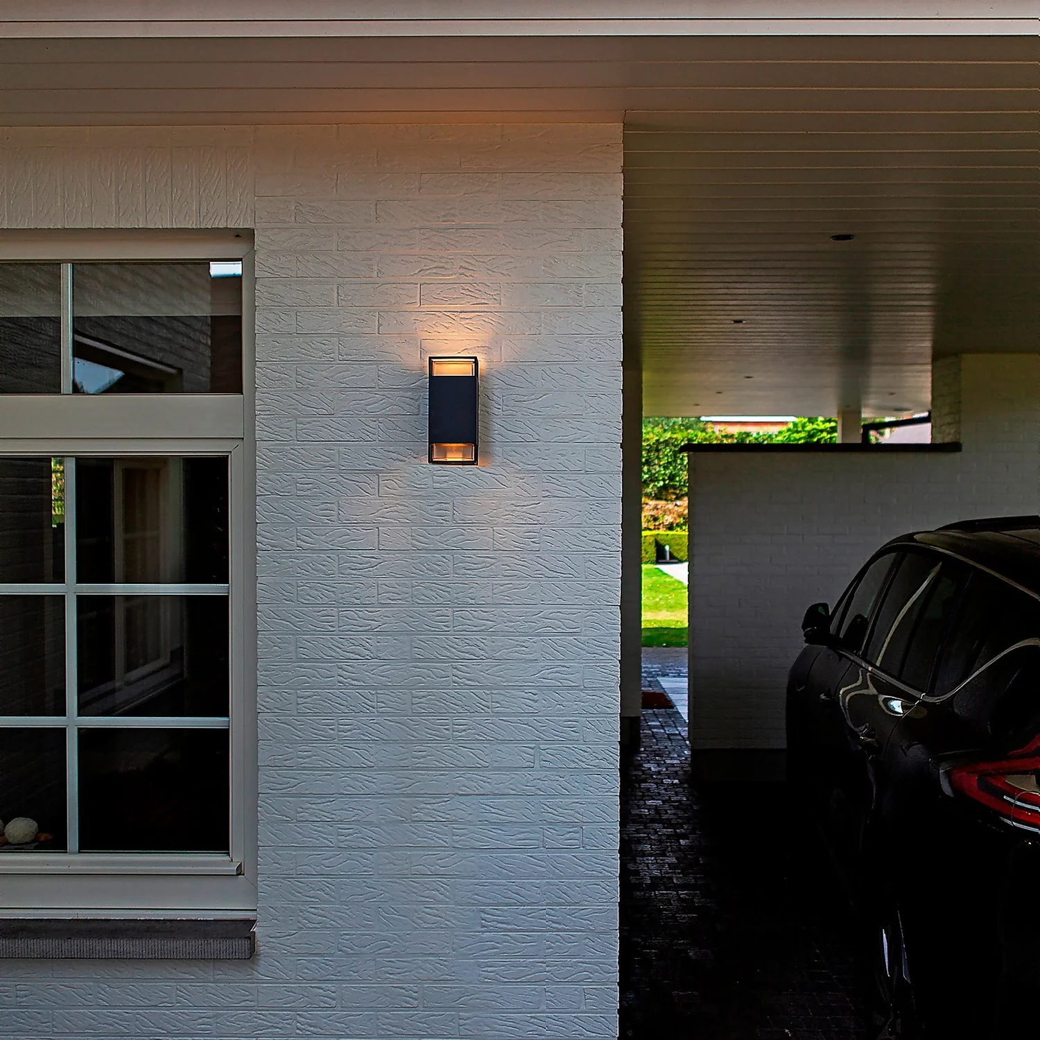 Lutec Ridge 2x GU10 Outdoor Wall Light - Anthracite 5 Lutec Ridge 2x GU10 Outdoor Wall Light - Anthracite - Image 3