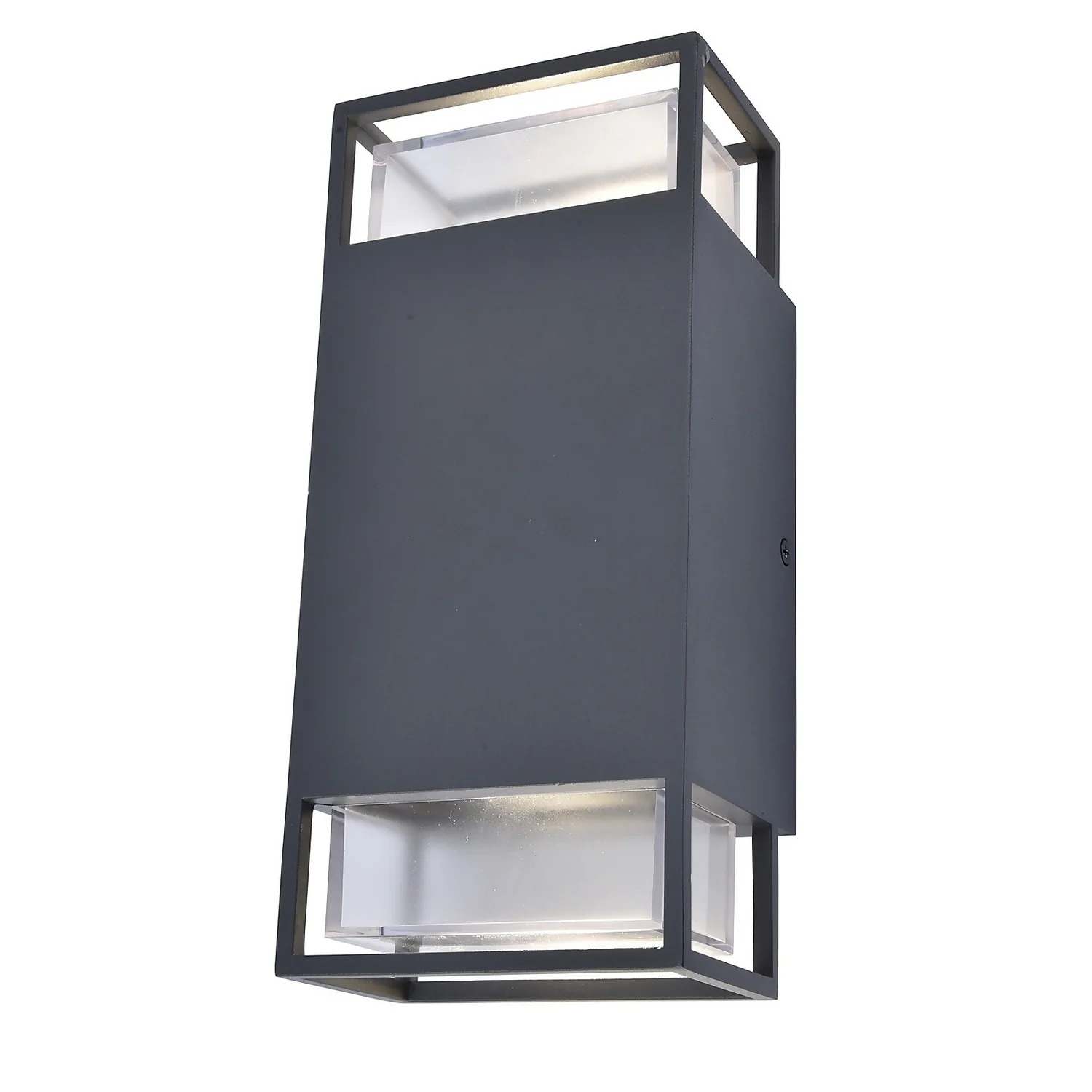 Lutec Ridge 2x GU10 Outdoor Wall Light - Anthracite 4 Lutec Ridge 2x GU10 Outdoor Wall Light - Anthracite - Image 2