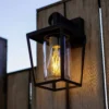 Lutec West E27 Outdoor Wall Lantern - Black 1 Lutec West E27 Outdoor Wall Lantern - Black -Chic Lighting Store 13950222 1405009726093859