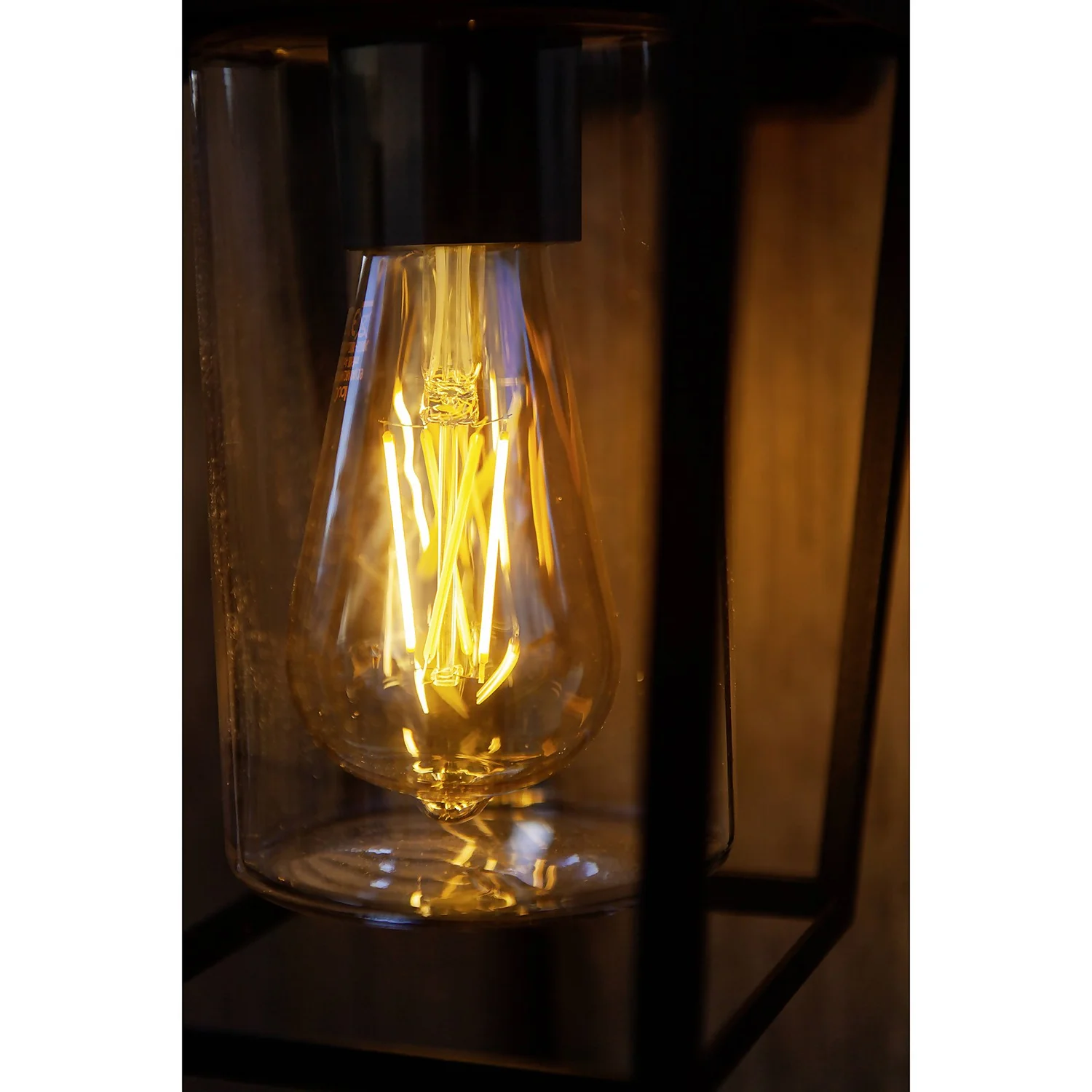 Lutec West E27 Outdoor Wall Lantern - Black 6 Lutec West E27 Outdoor Wall Lantern - Black - Image 4