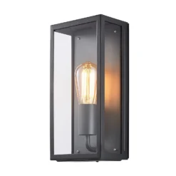 Minerva Outdoor Box Lantern Wall Light - Black 7 Minerva Outdoor Box Lantern Wall Light - Black -Chic Lighting Store 13956092 4674995190253334