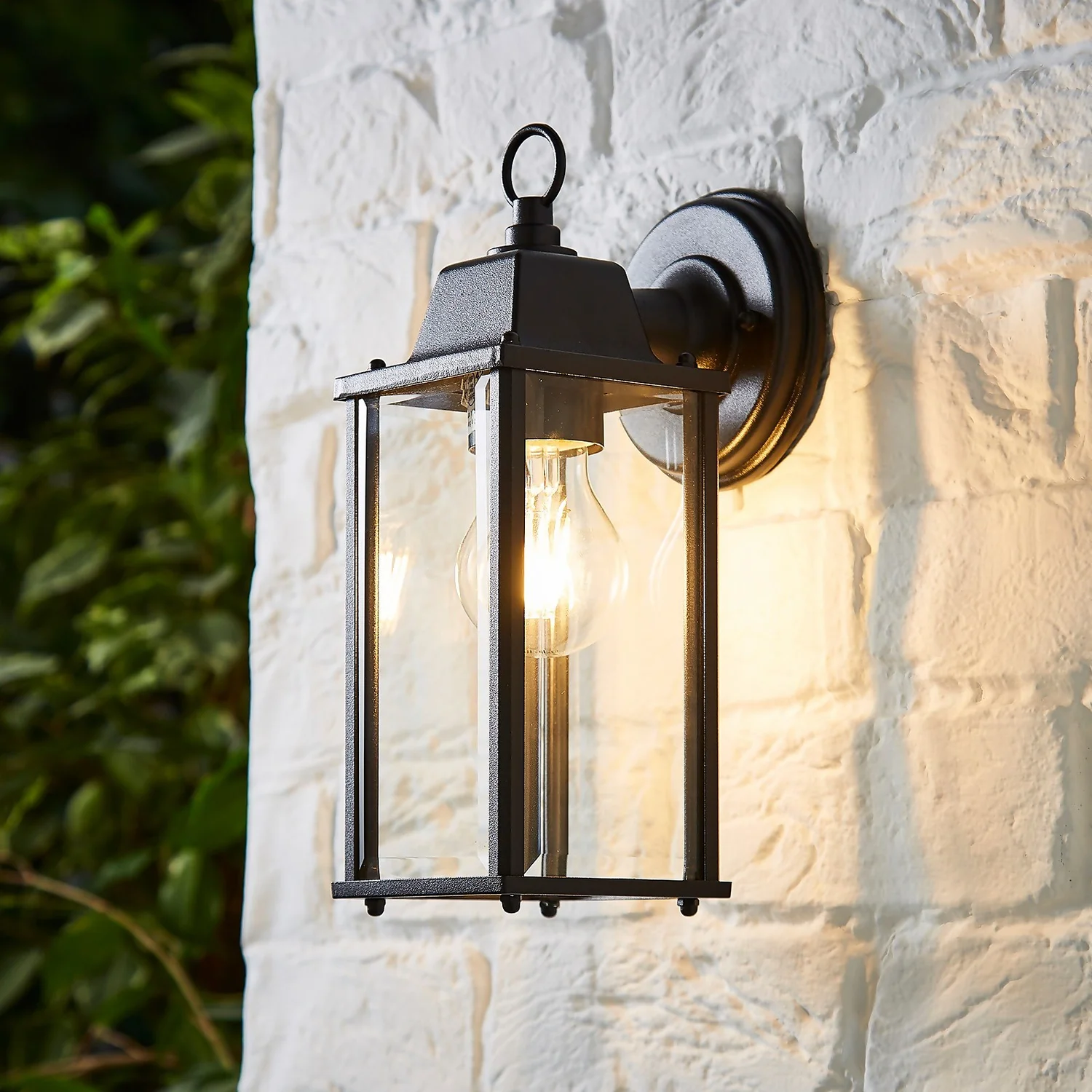 Ceres Outdoor Lantern Wall Light - Black 3 Ceres Outdoor Lantern Wall Light - Black