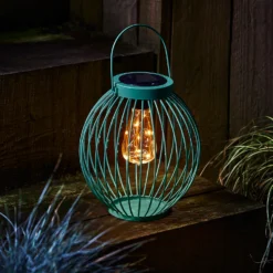 Homebase Edit Multicoloured Solar Round Bar Lantern (3 Colours Available) -Chic Lighting Store 13956307 3005040505342110