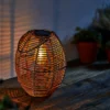 Homebase Edit Brown Rattan Solar Lantern - 31cm -Chic Lighting Store 13956313 7805002413834423