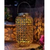 Homebase Edit Antique Gold Solar Moroccan Lantern - 32cm 2 Homebase Edit Antique Gold Solar Moroccan Lantern - 32cm -Chic Lighting Store 13956314 3175002413835605
